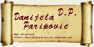 Danijela Paripović vizit kartica